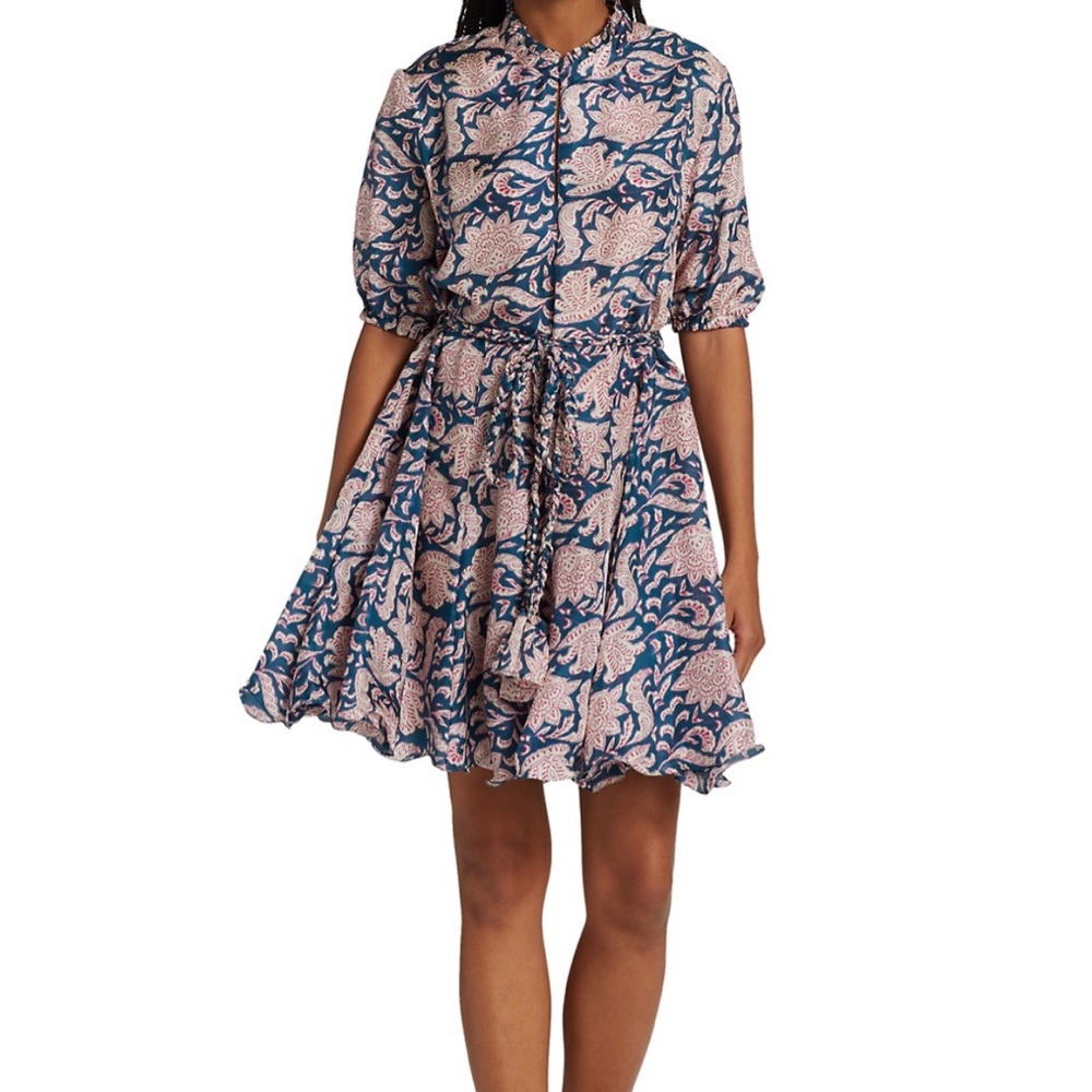 Hannah Artwear Gaia Floral Mini Dress in Viola